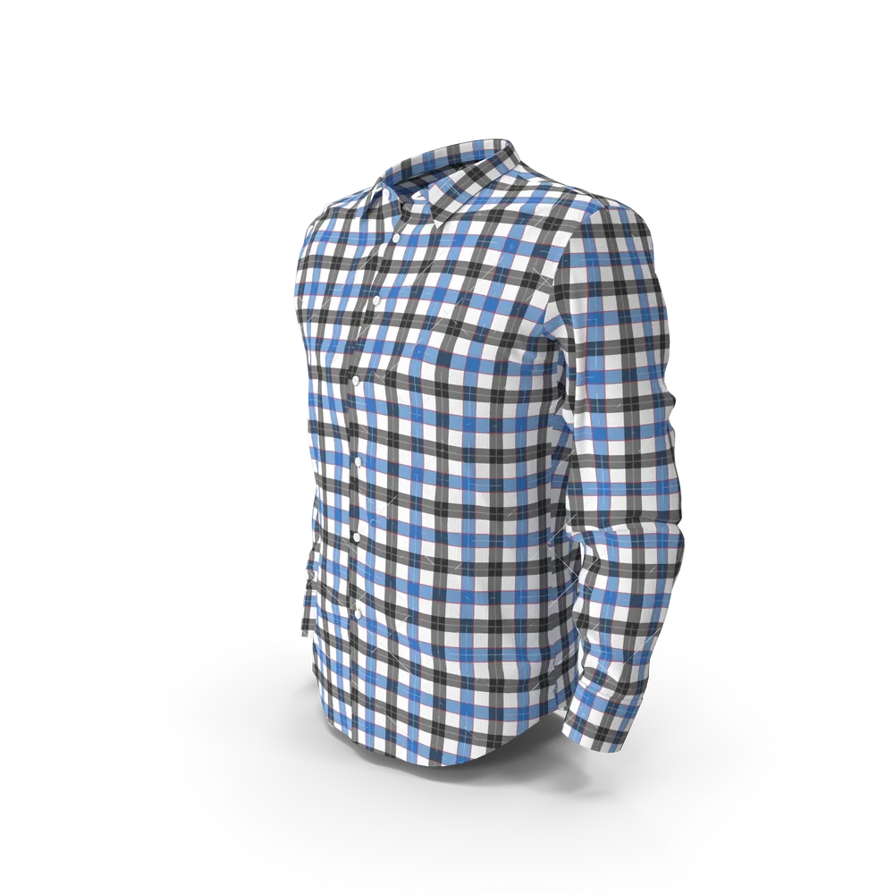 Fashion Trends Blue & Black Check Shirt 3