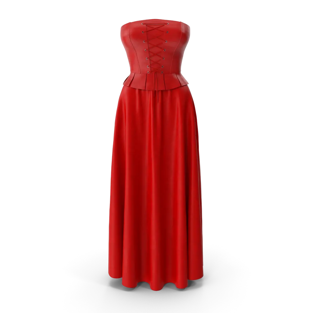 Corset Leather With Skirt 2